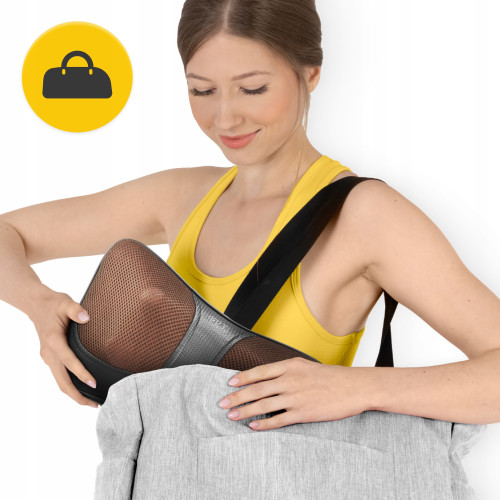 Массажная подушка  4FIZJO Shiatsu Ultra+ Brown - фото №5